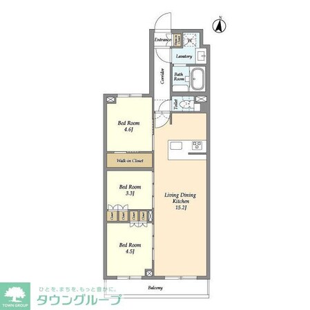 アジールコート練馬中村橋の物件間取画像